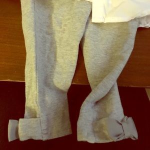 Grey Polo by Ralph Lauren Bow Pants